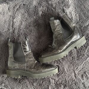 Sam Edelman Metallic Ankle Boots